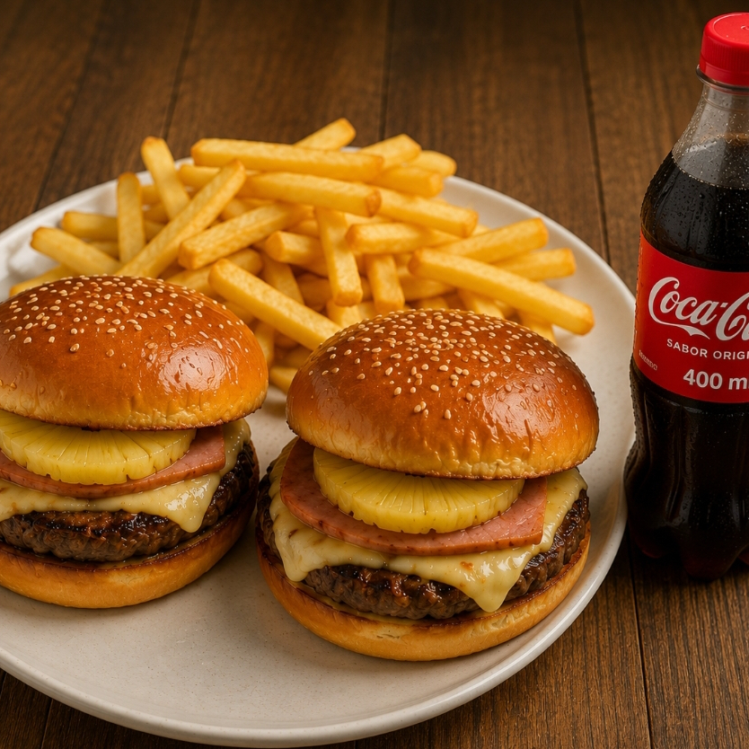 Duo Hawuallano con Papas y Refresco
