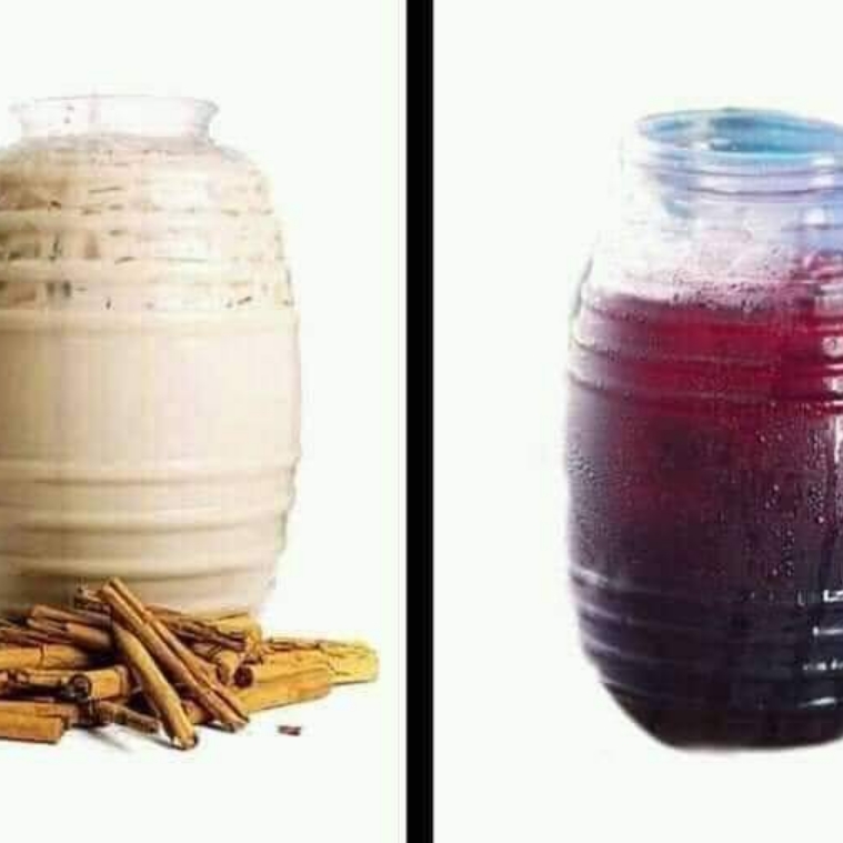 Agua de Jamaica y Horchata