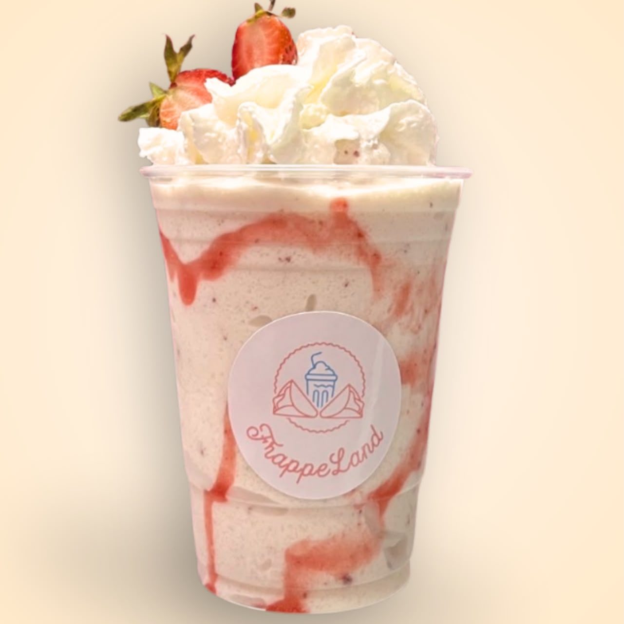 Frappe Chocolate Blanco y Fresa