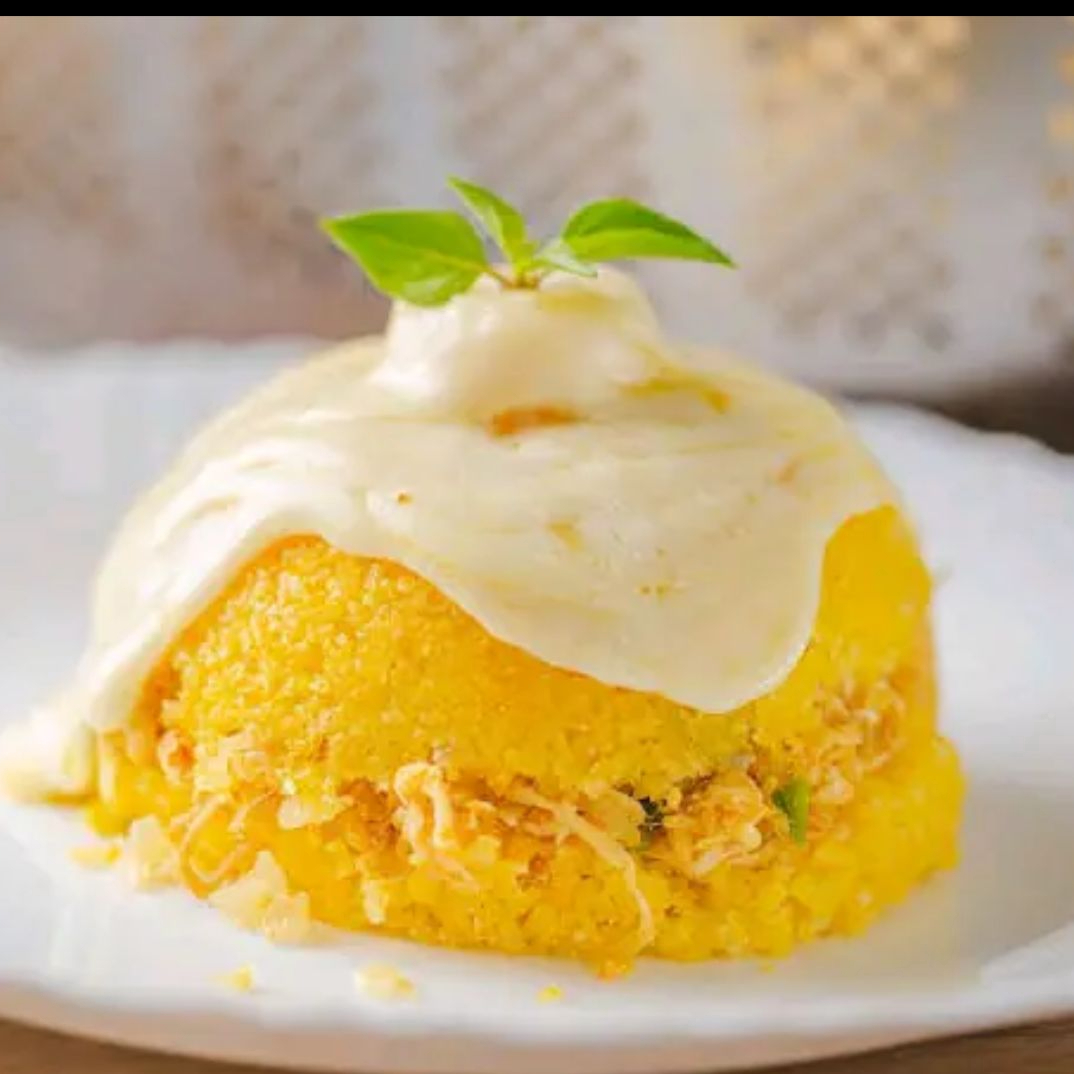 Cuscuz de milho, Frango com Queijo