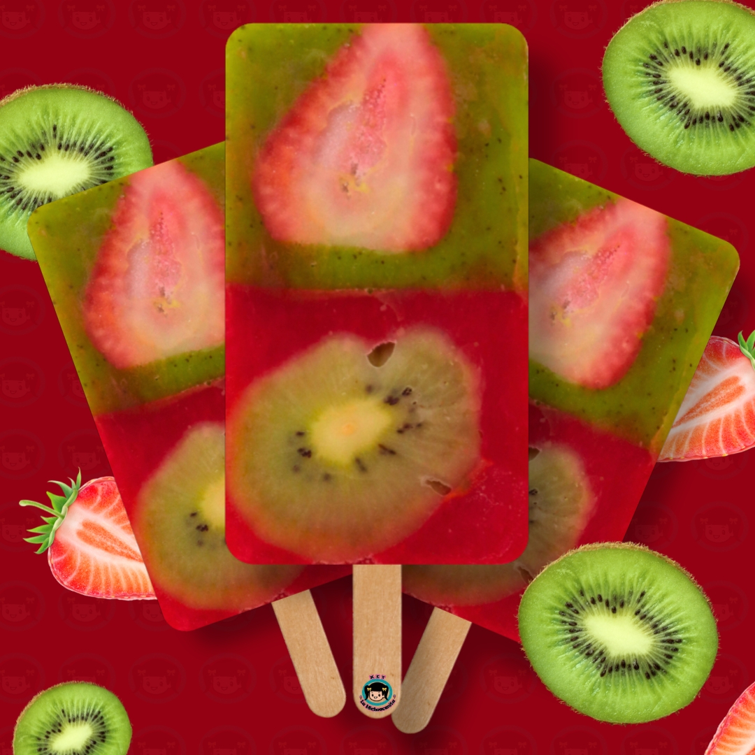 Paleta Fresa y Kiwi
