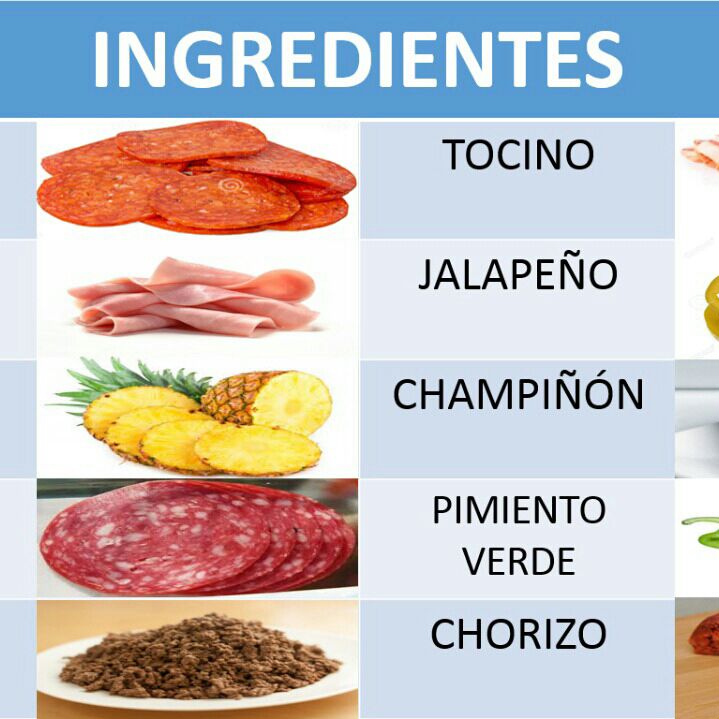 Ingredientes Extra