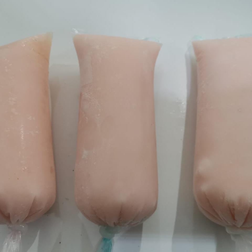 Hielito de yogurt de fresa