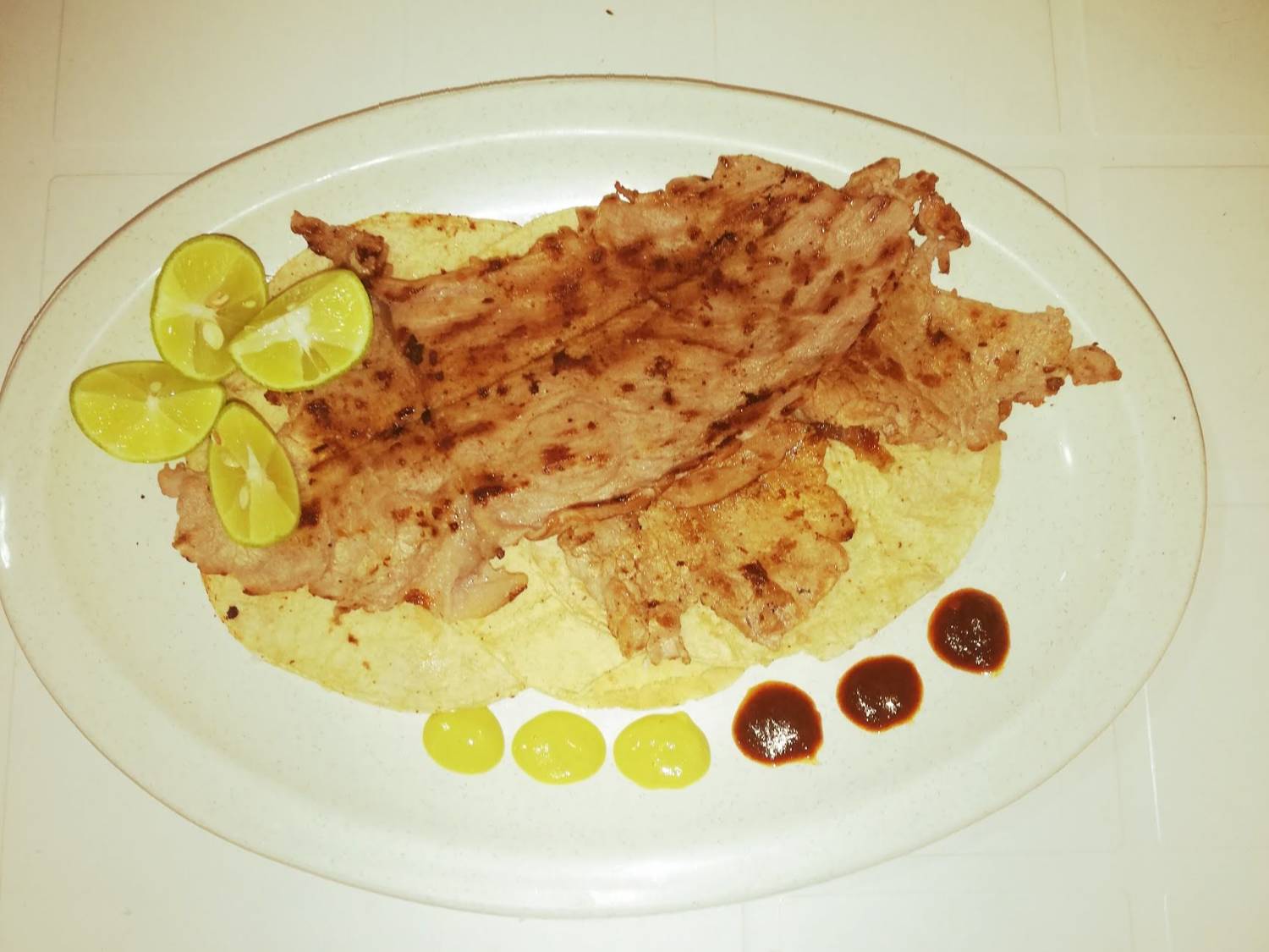 Taco bistec sencillo