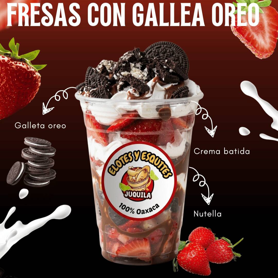 Fresas con Crema + Gallea OREO