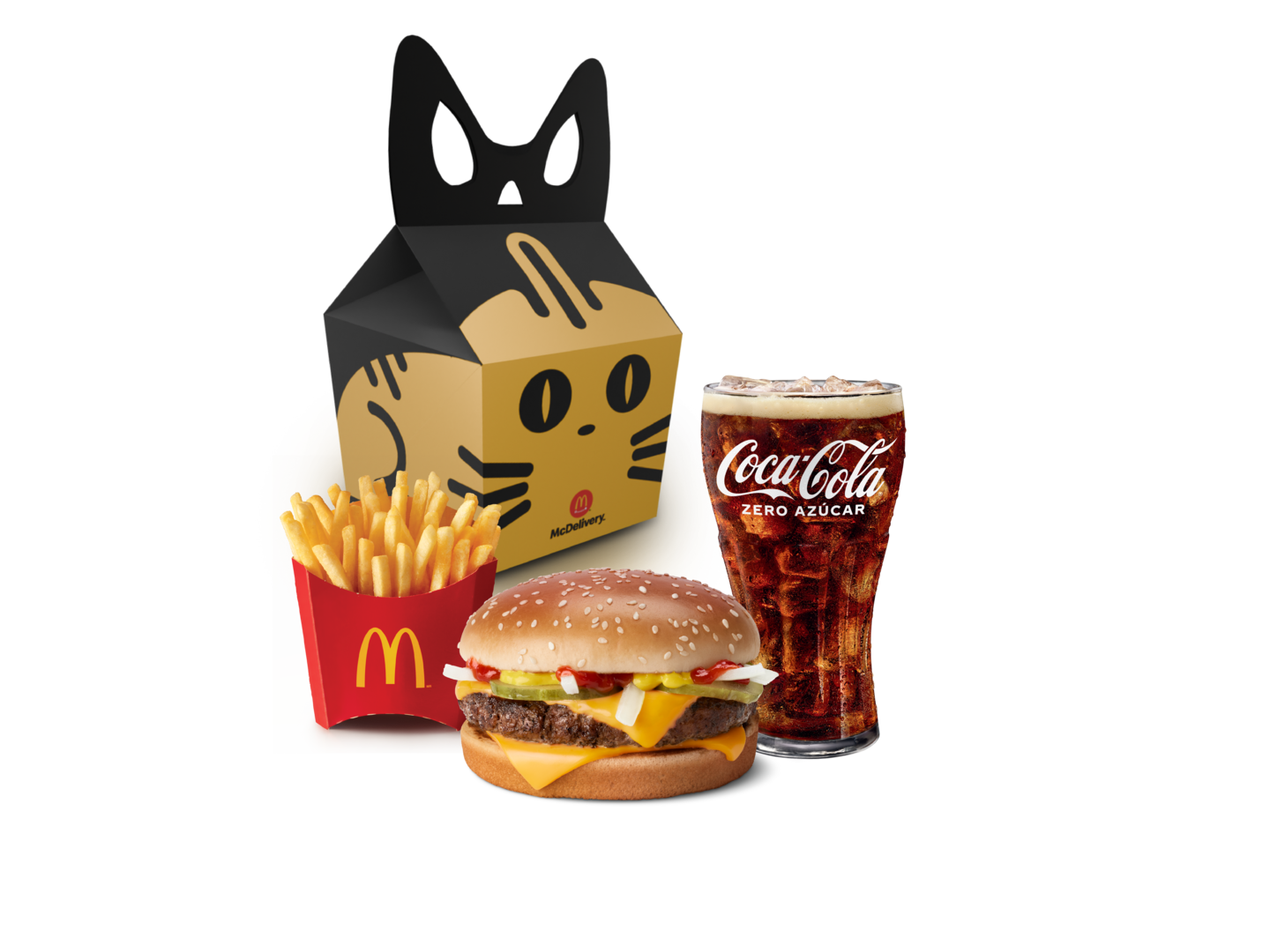 McCombo® Cuarto de Libra® con Queso y una (1) Kitty Box