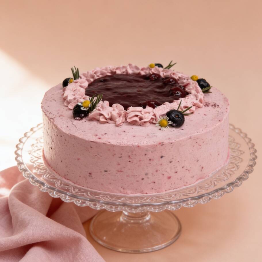 torta de frutos del bosque