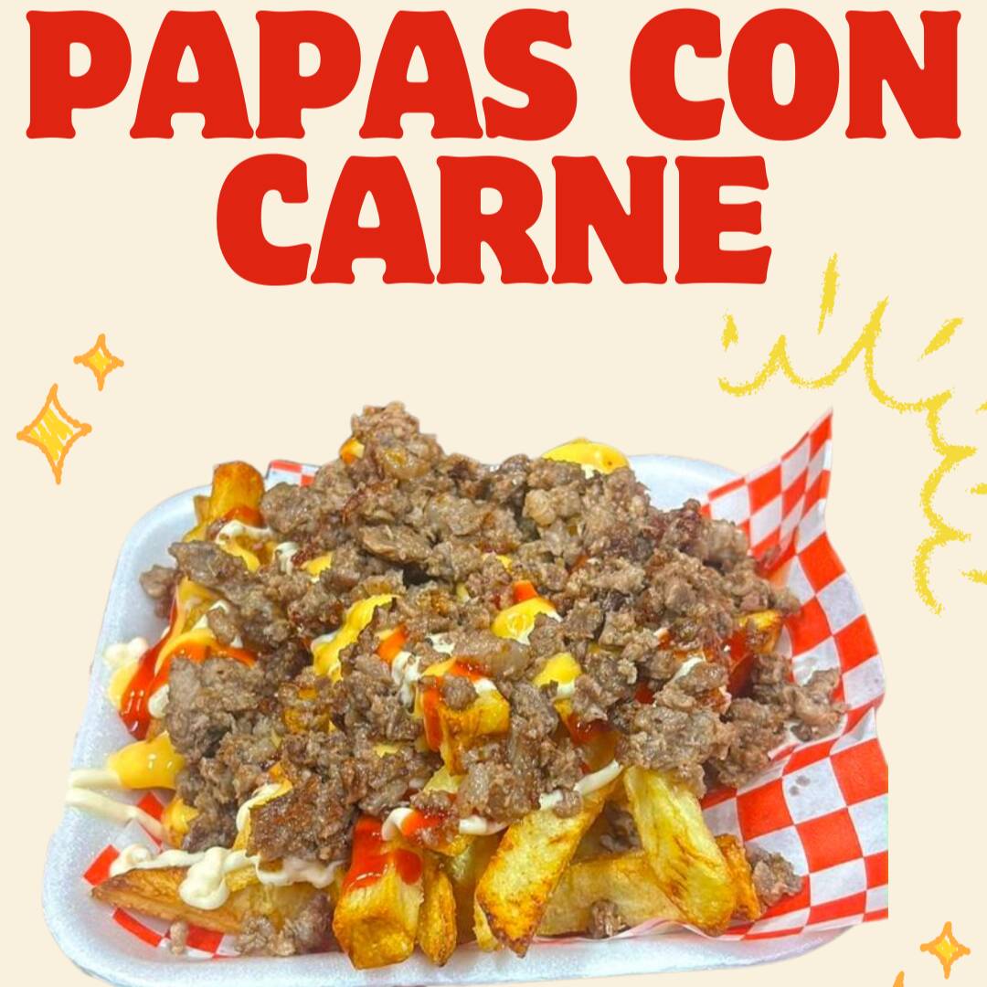Papas a la Francesa con Carne