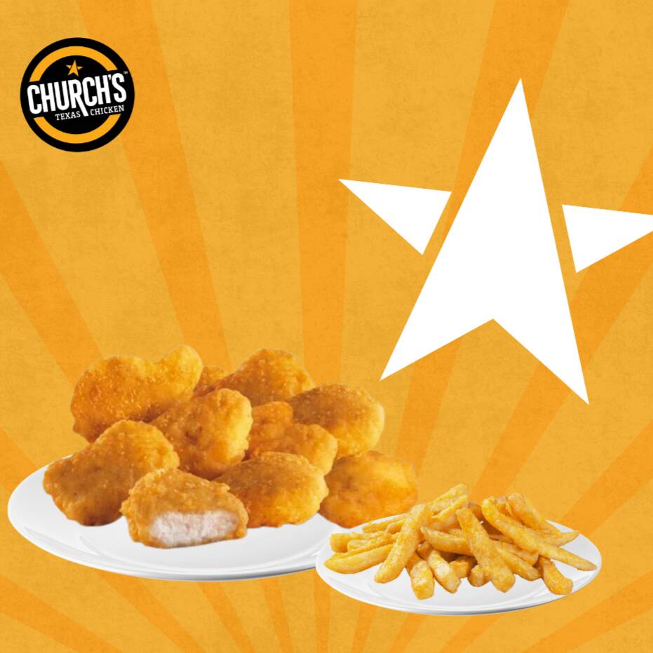 10 Nuggets + Papas Chicas