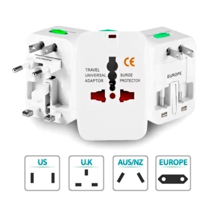 Ideal para viagens internacionais, este adaptador de tomada universal é compatível com mais de 150 países, incluindo Eua, Europa, Reino Unido, Austrália e Ásia. Compacto, leve e fácil de transportar, ele permite que você conecte seus dispositivos em diversos padrões de tomada. Conta com sistema de travas de segurança, pinos retráteis e entrada universal. Essencial para quem viaja a trabalho ou lazer e precisa manter seus eletrônicos sempre carregados.  adaptador de tomada internacional, adaptador universal de viagem, tomada universal, adaptador global, conversor de tomada, adaptador para tomada estrangeira, adaptador para notebook, tomada para viagens, adaptador de energia internacional, tomada para europa, tomada para estados unidos, adaptador portátil, tomada compatível com 150 países, tomada internacional compacta, adaptador bivolt, tomada universal com trava, adaptador para celular, adaptador de tomada para avião, adaptador para hotel internacional, adaptador multifuncional, viagem
