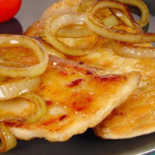 Arroz branco, Feijão carioca, Batata frita, Espaguete ao sugo, Batata doce no forno e Filé de frango grelhado.