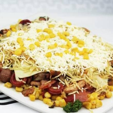 Salchipapa Mixta