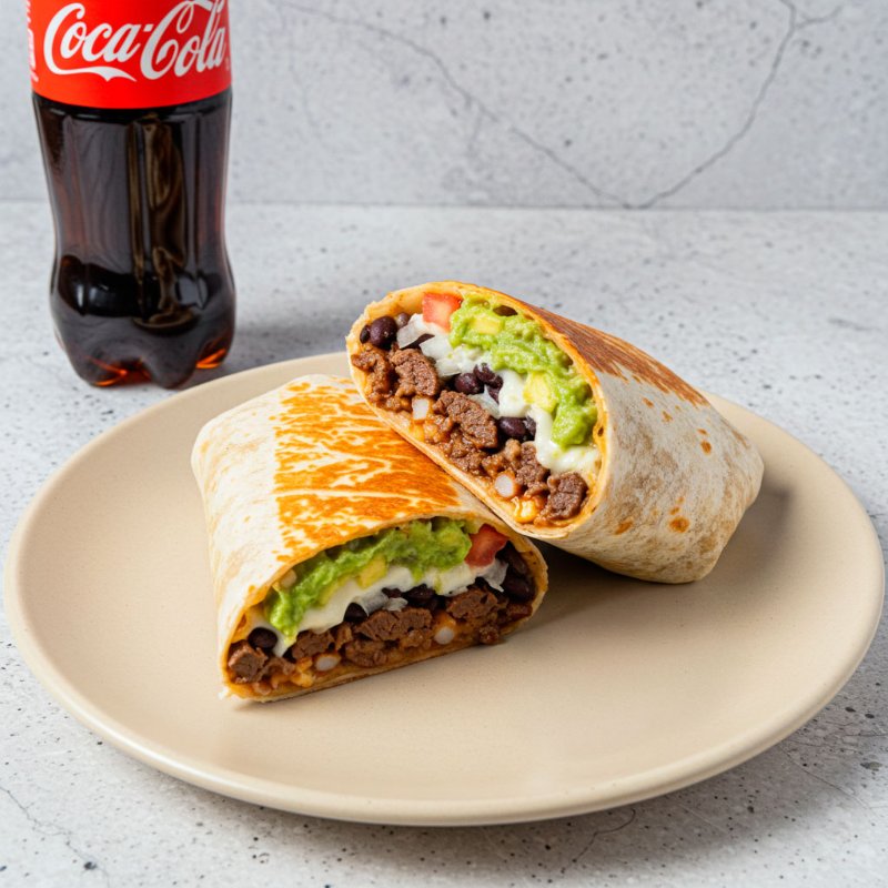 Combo Burrito de Arrachera con bebida