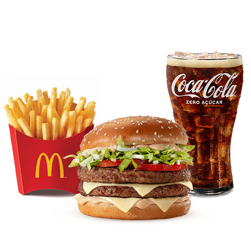 Os novos sanduíches contêm dois hambúrgueres de carne 100% bovina. O peso total da carne in natura (somando-se os dois hambúrgueres) aumentou em 51,7%-77,6g, passando de 150g para 227,6g, em comparação com o peso total de carne in natura (um hambúrguer) presente nas versões anteriores. Composto pelo icônico molho tasty, queijo processado sabor emental, tomate, alface, cebola, tudo isso no pão com gergelim, acompanhamento e bebida.