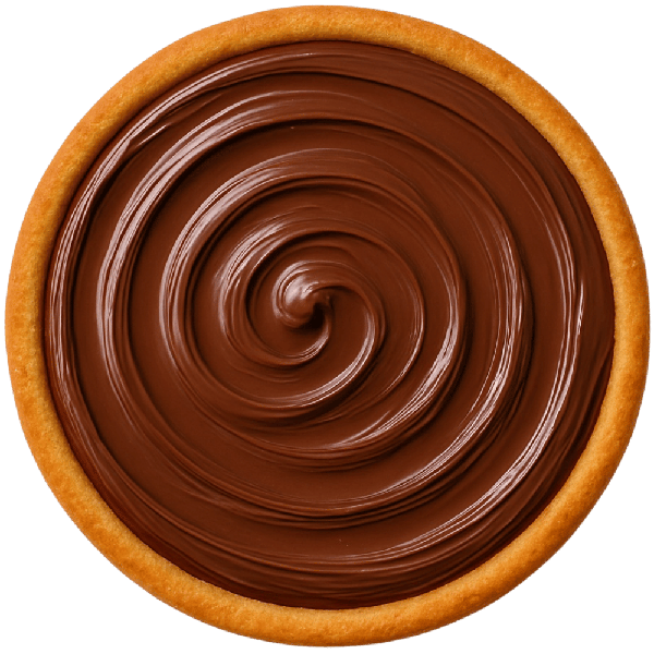 Pizza com 8 fatias (30,5cm) de massa pan coberta com Nutella®