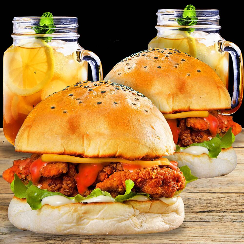 2 Buffalo Crispy + Té de la casa (1 ltro)