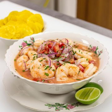 Ceviche de Camarón con Aguacate