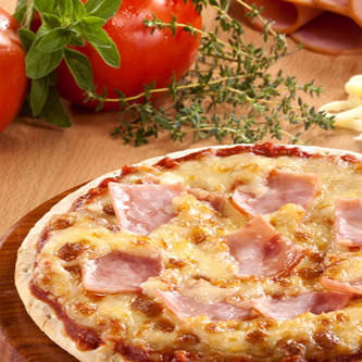 Pizzeta Jamon y Queso 22 Cm