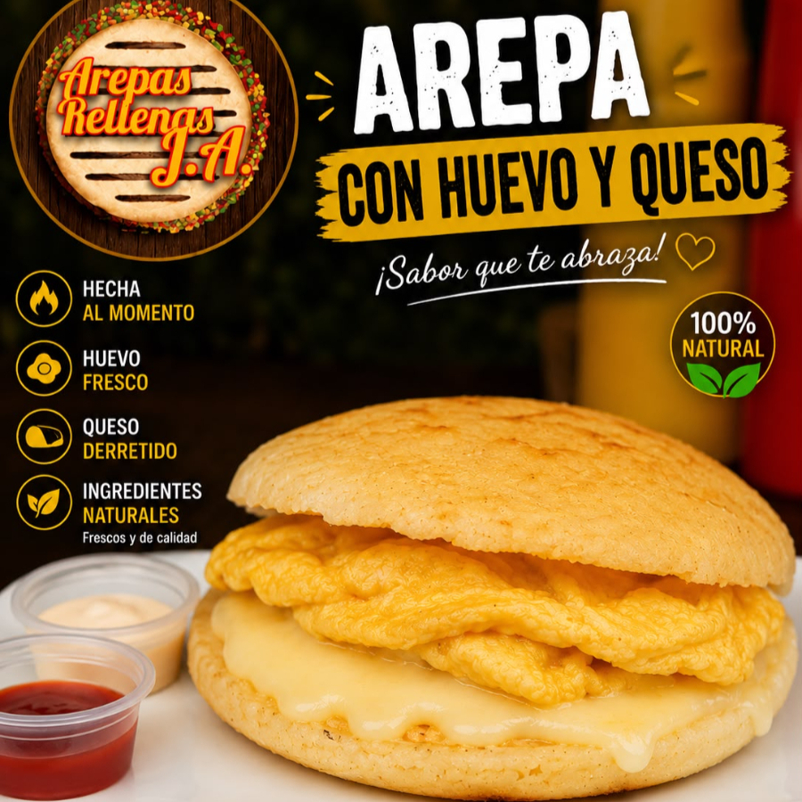 Arepa Queso Huevo
