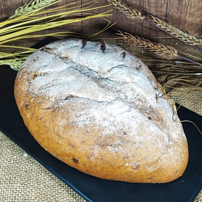 Pan de Masa Madre Avena y Arandanos