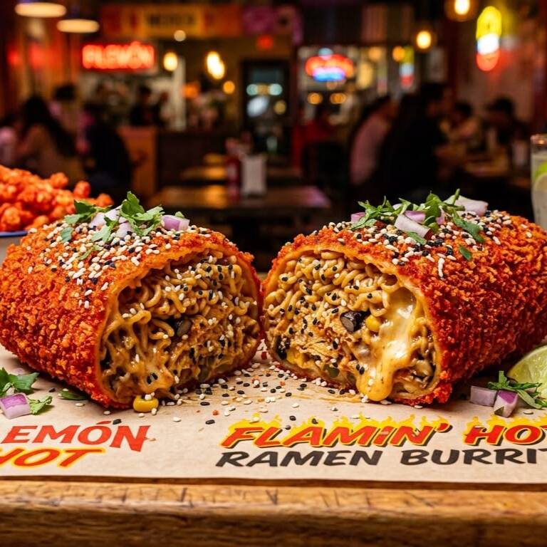 Burrito de Ramen(buldak) flamin hot