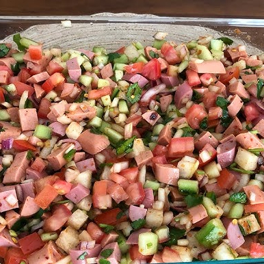 Ensalada de Salchicha