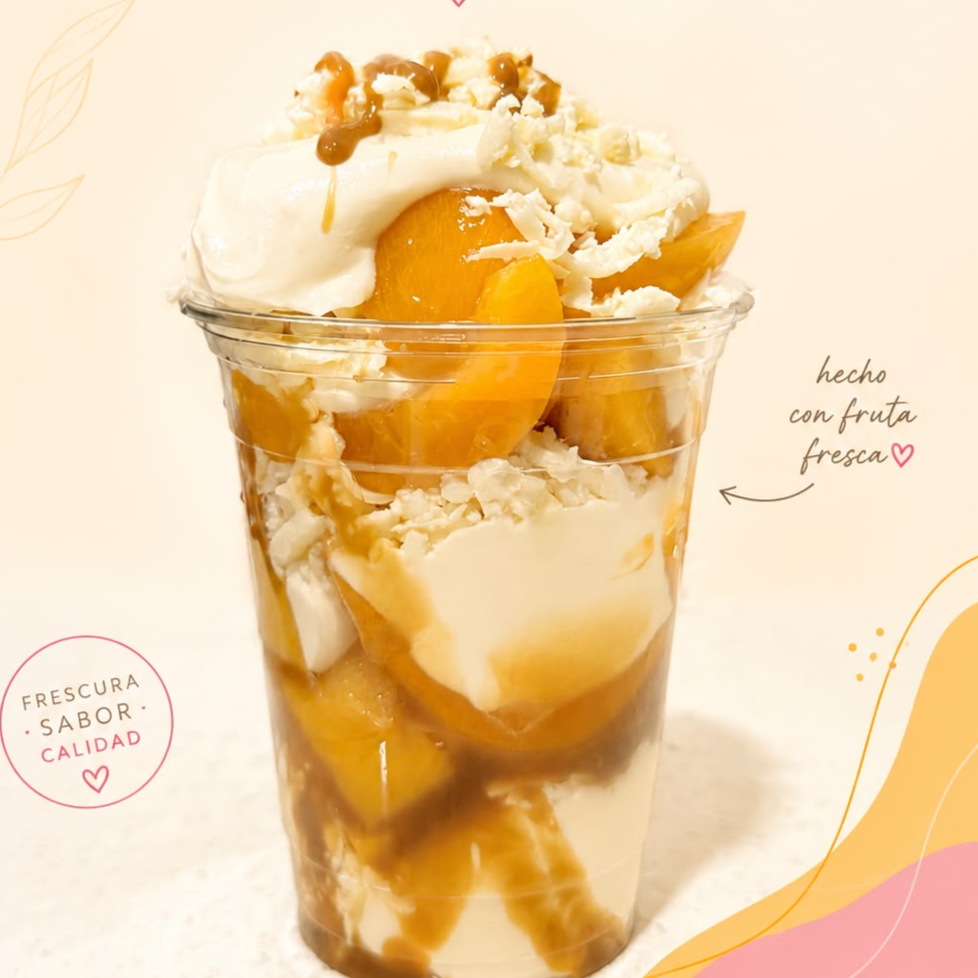 Duraznos con crema
