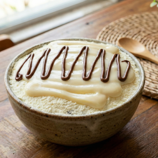 A combinação perfeita, açaí tradicional, uma camada de leite em pó, com uma camada de Creme de Ninho e outra de Nutella (original). Aquela doçura que todo mundo ama! *Imagem ilustrativa