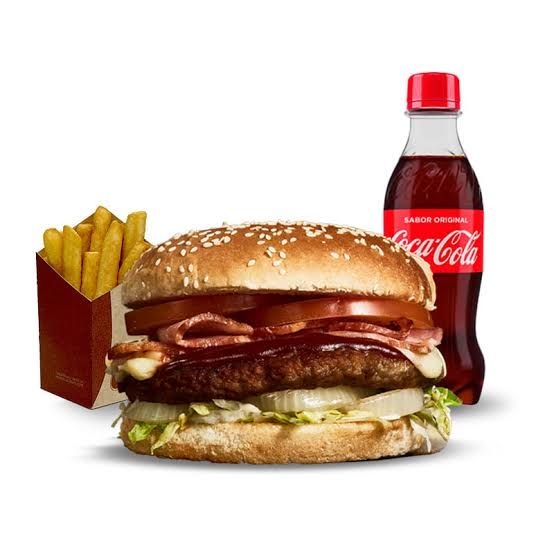 Big suprema + papas + coca cola 355 ml