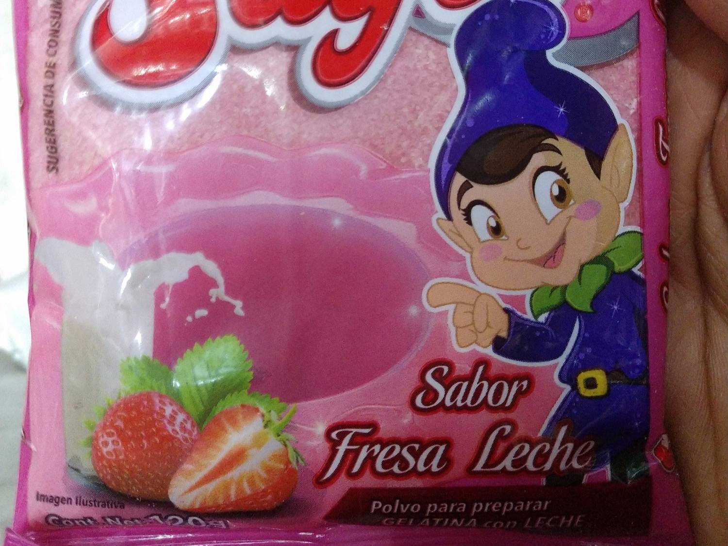 Gelatina Sayes Fresa Leche