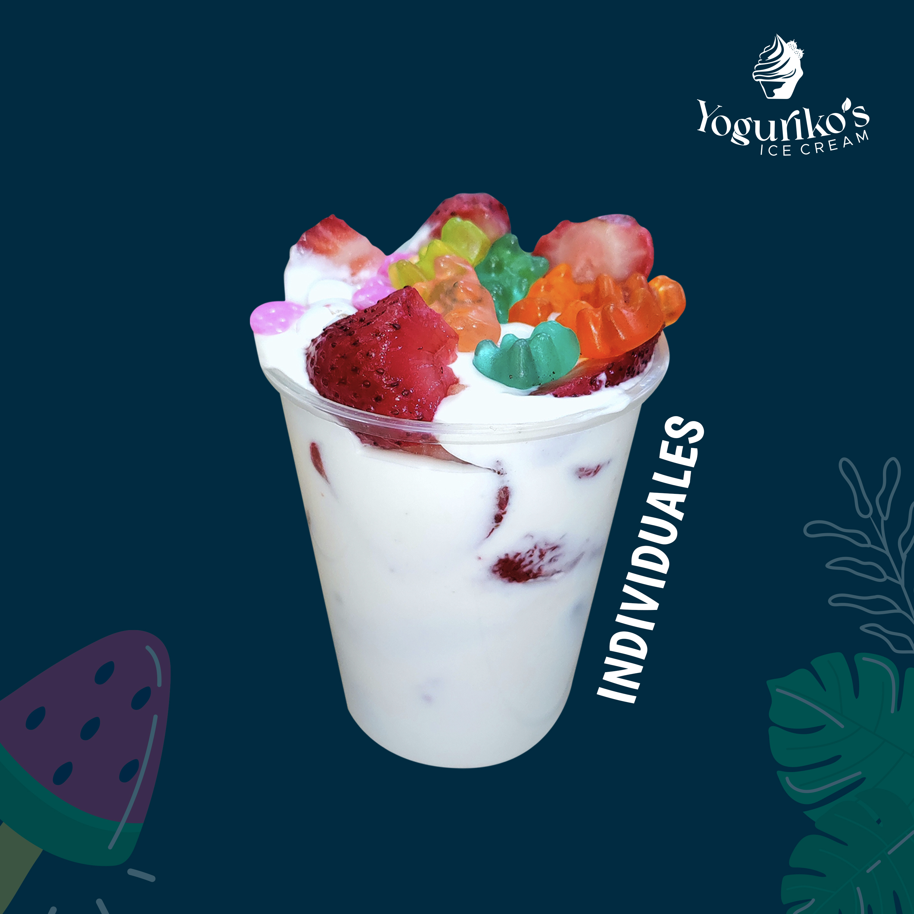 Fresas con Crema – Porción Individual (350g)