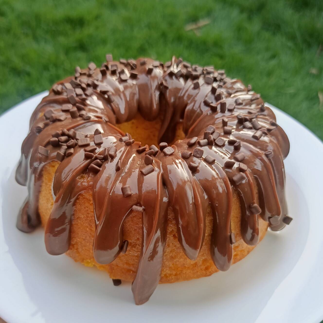 Bolo de cenoura fofinho e saboroso, coberto com uma generosa camada de brigadeiro de chocolate e finalizado com granulado.
Pesa em média 700g