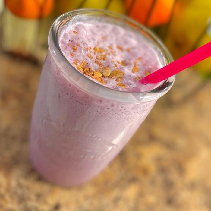 Licuado de frutos rojos