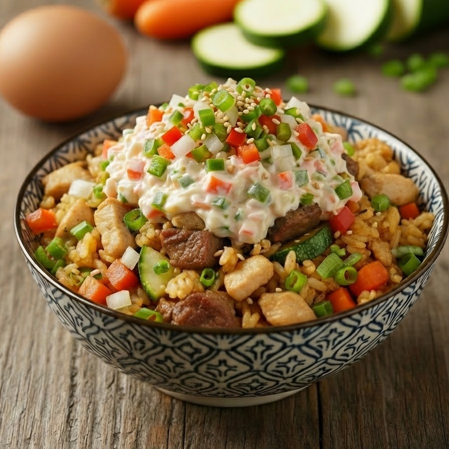 Yakimeshi con tampico