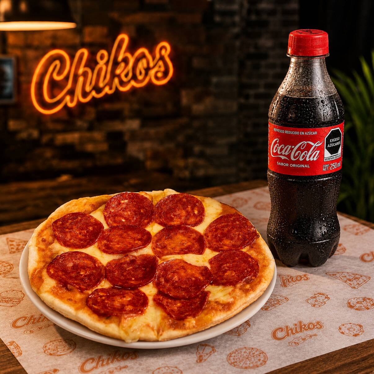 Combo Pizzeta de Pepperoni + Coca Cola de 250 Ml