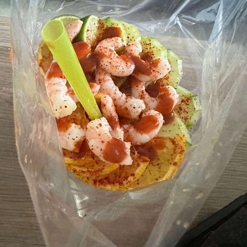 Michelada con Tapa de Camarón