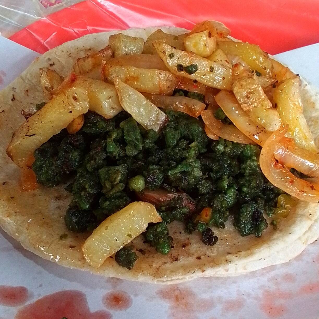 Taco Chorizo Verde