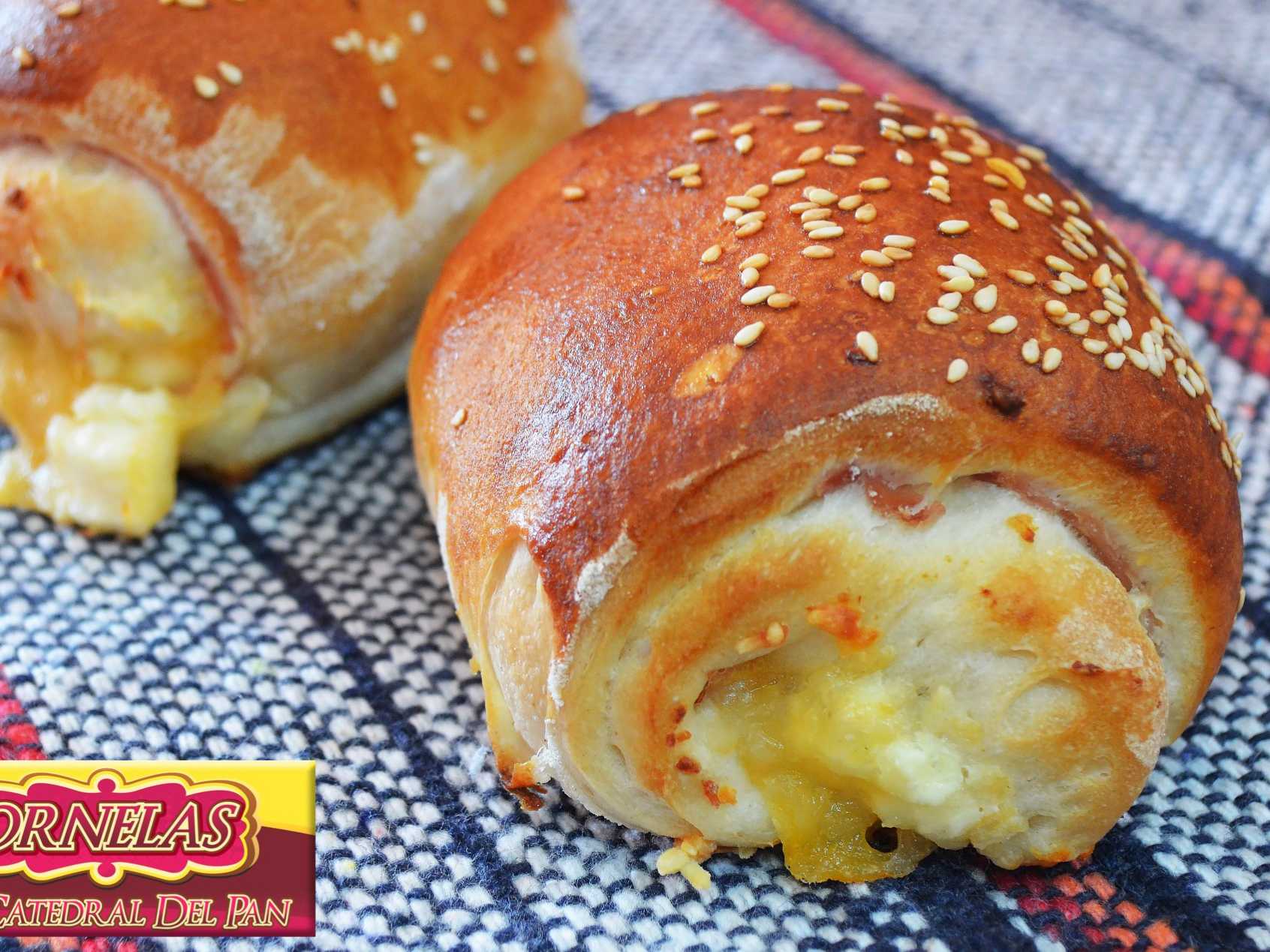 Rollo de jamon con chile