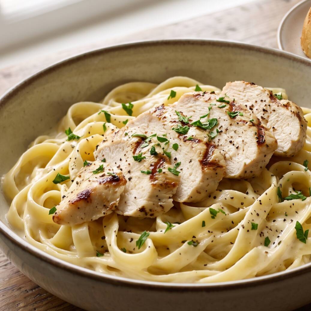 Fetuccini Pechuga de Pollo