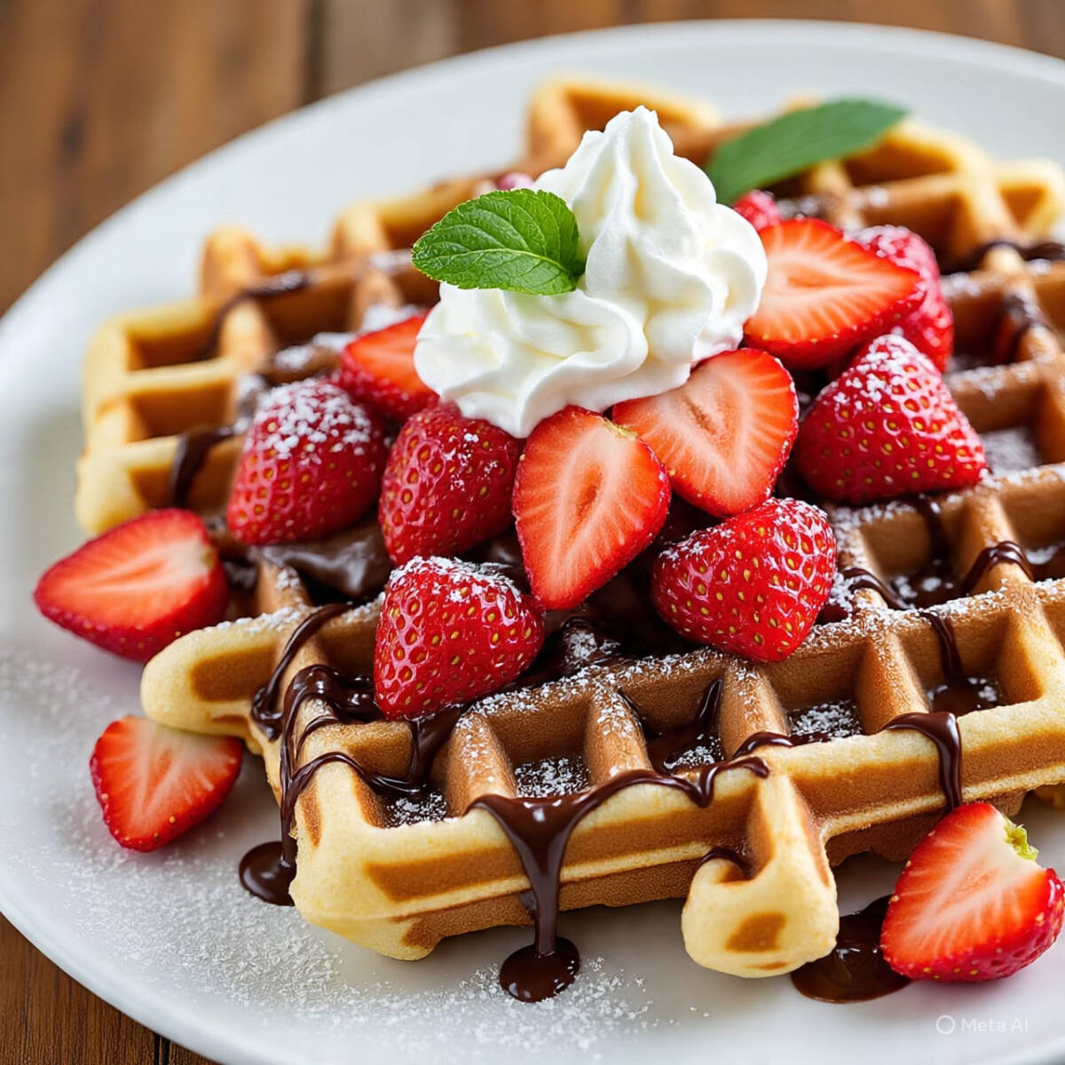 Waffles Dulces Tradicionales