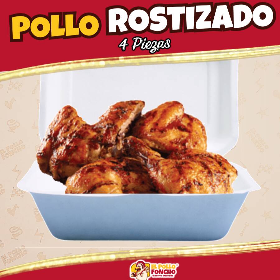 1/2 Pollo Rostizado 4 Piezas