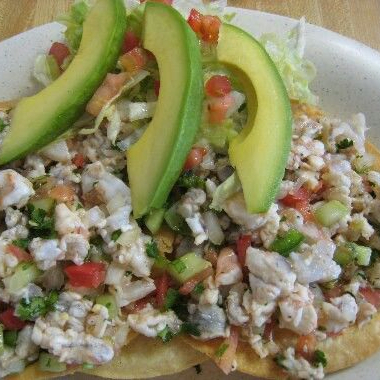 Tostada de pescado