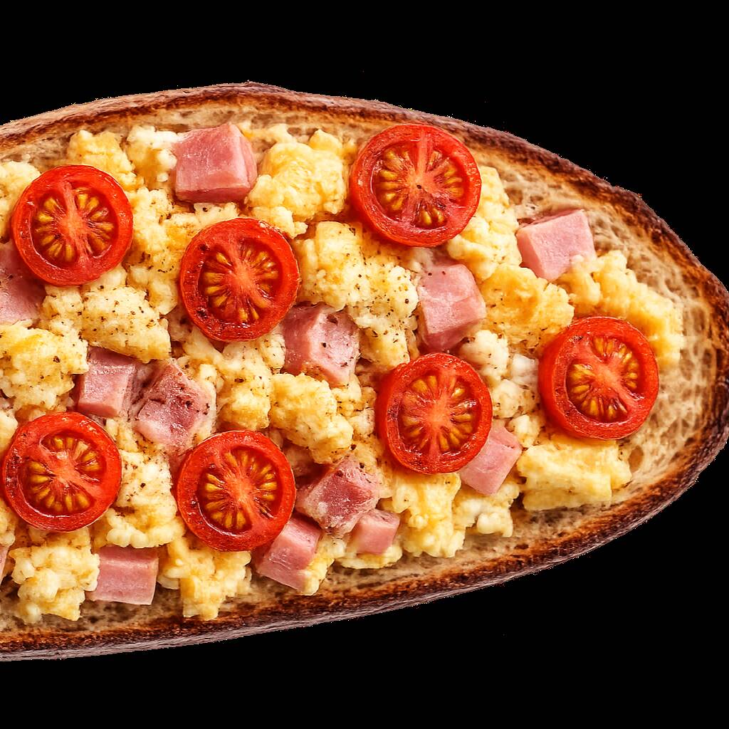 jamon con huevo