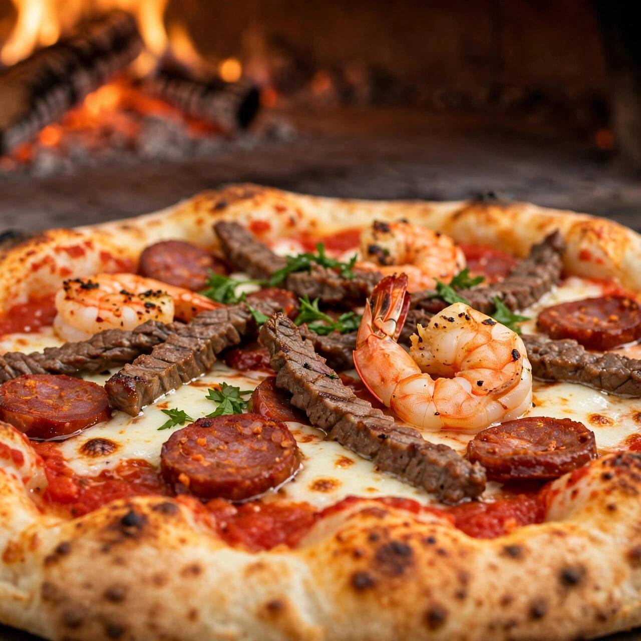 Pizza 3 Carnes Finas (Ind)