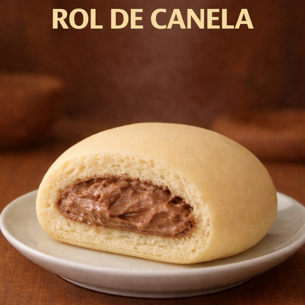 Pieza de Pan al Vapor Rol de Canela