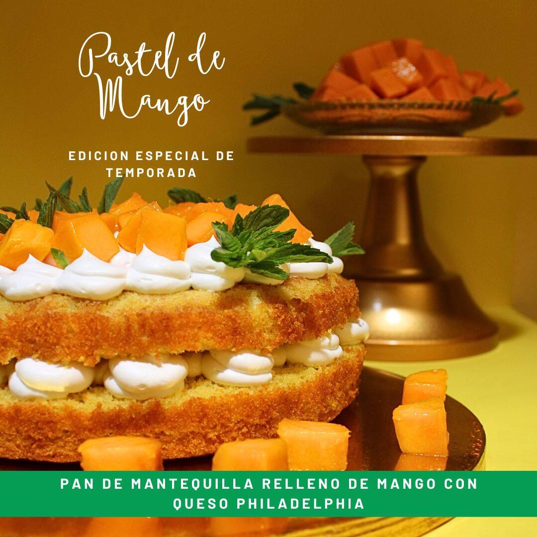 Pastel de mango con philadelphia
