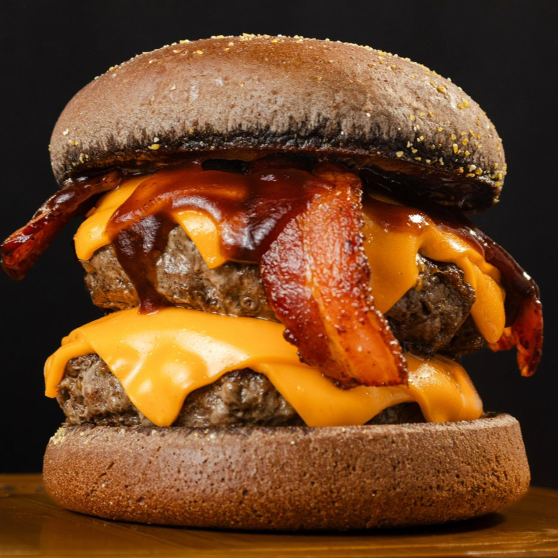 Especial Pão Australiano, 2 Carnes Bovina 110g, 4 Fatias De Queijo Cheddar, Bacon E Barbecue