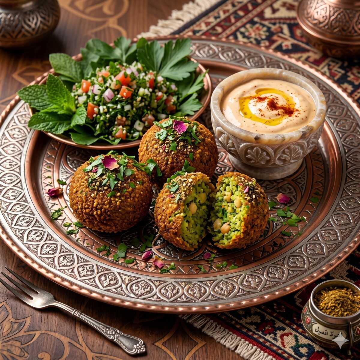 Falafel Frito con Tahini 5 pzas