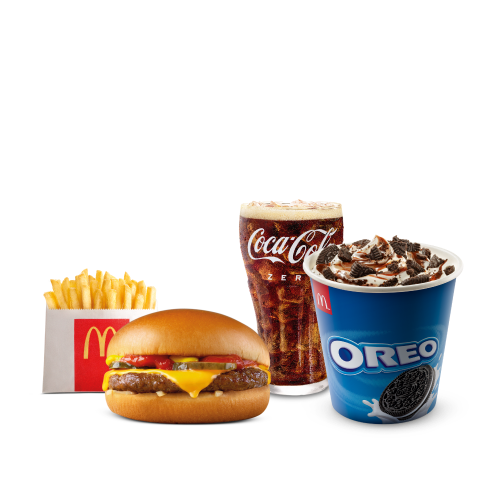 McCombo Pequeño Hamburguesa con Queso + McFlurry de Oreo