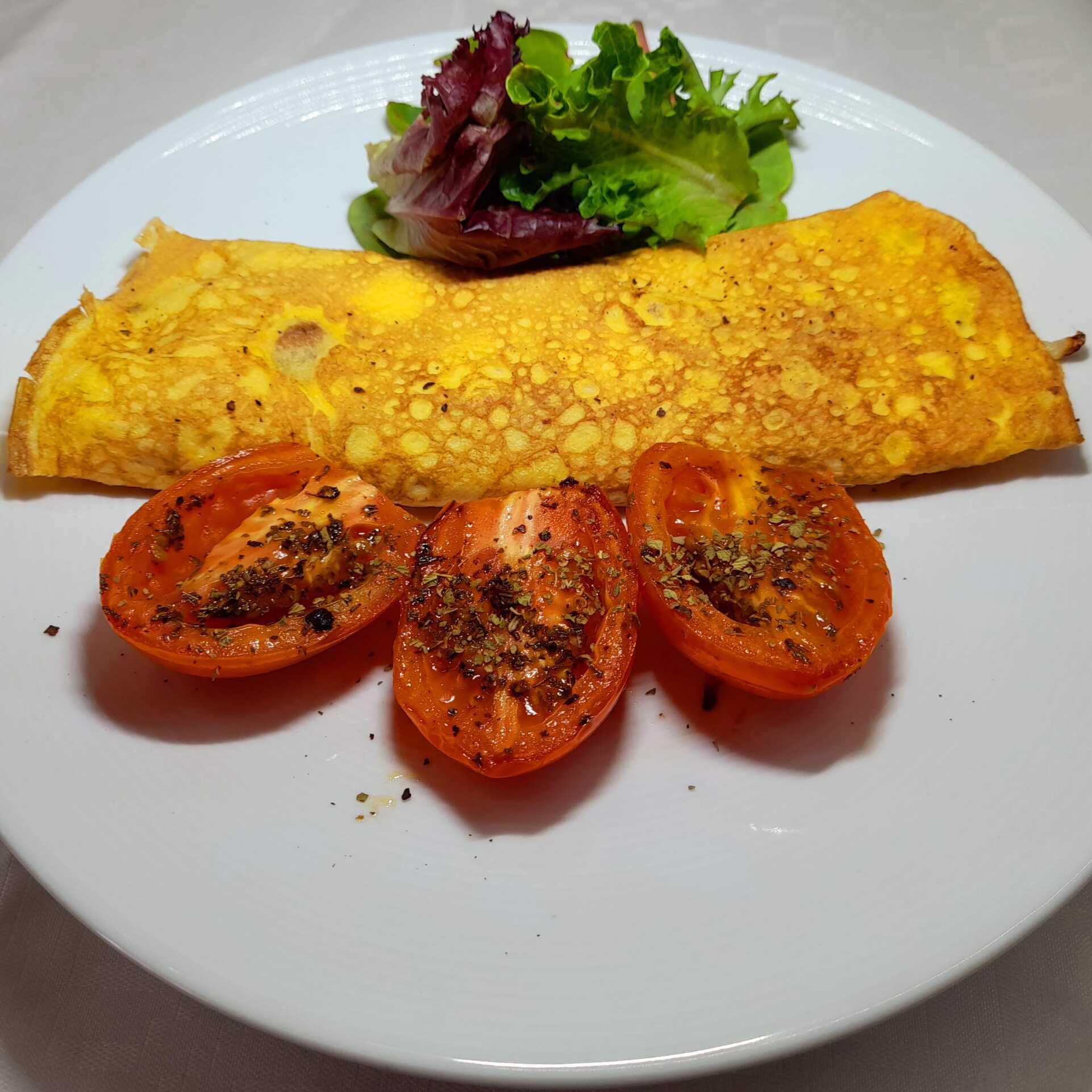 Omelette "Alaska"